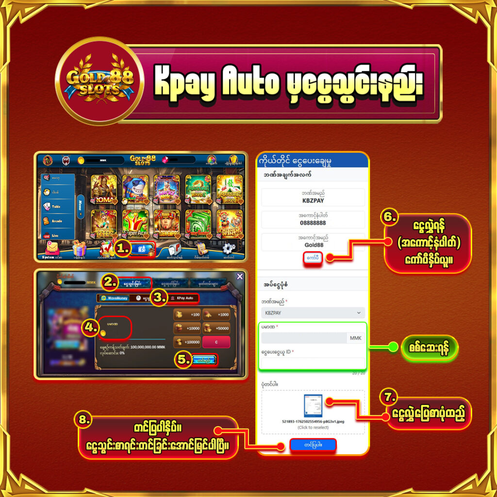 Kpay ငွေသွင်းနည်း 